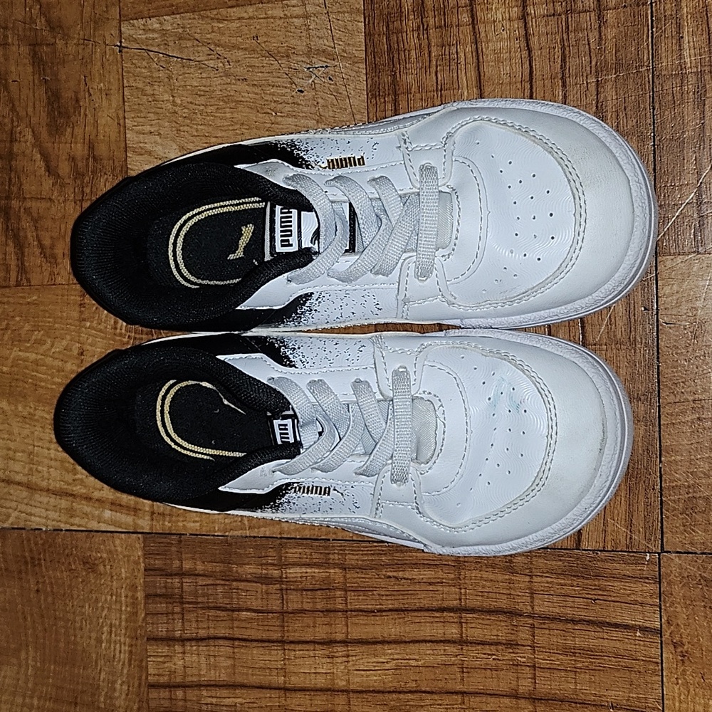Nike Air Force 1 White and Black Sneaker Toddler Size 9